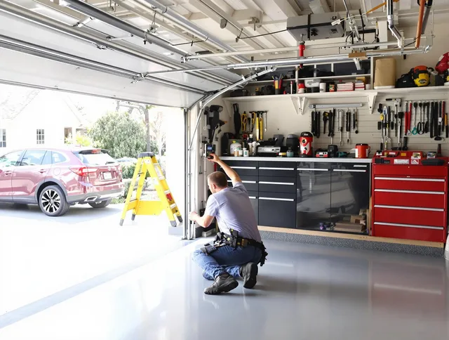 Local garage door repair service by New Franklin Garage Door Repair in New Franklin