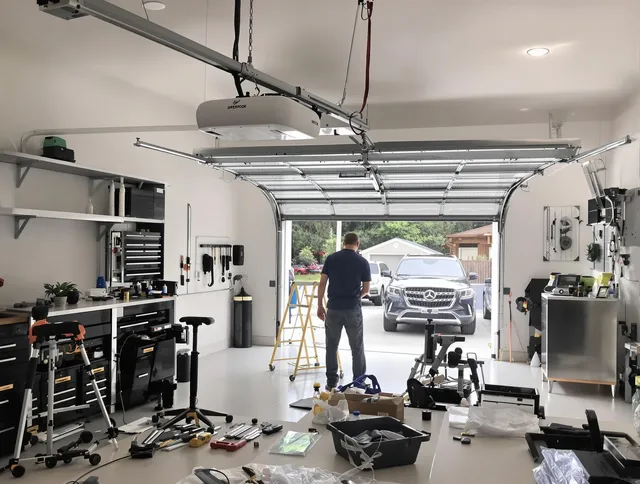 Garage door opener installation by New Franklin Garage Door Repair in New Franklin