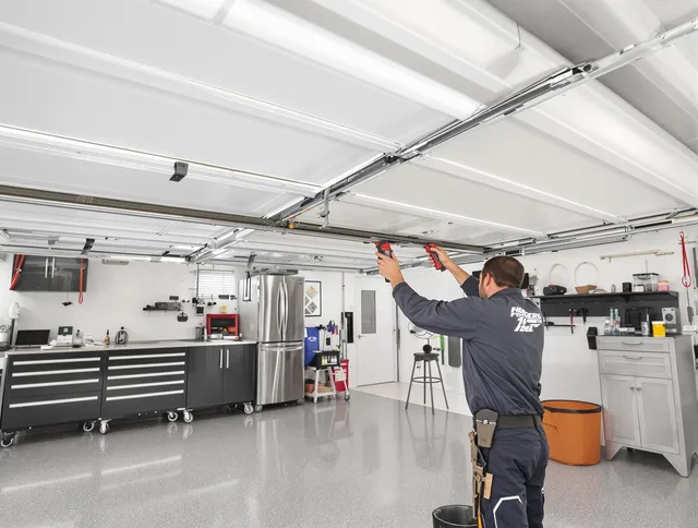 Overhead garage door repair service by New Franklin Garage Door Repair in New Franklin
